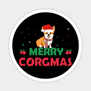 Merry Corgmas Funny Christmas Shirt Magnet